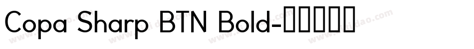 Copa Sharp BTN Bold字体转换